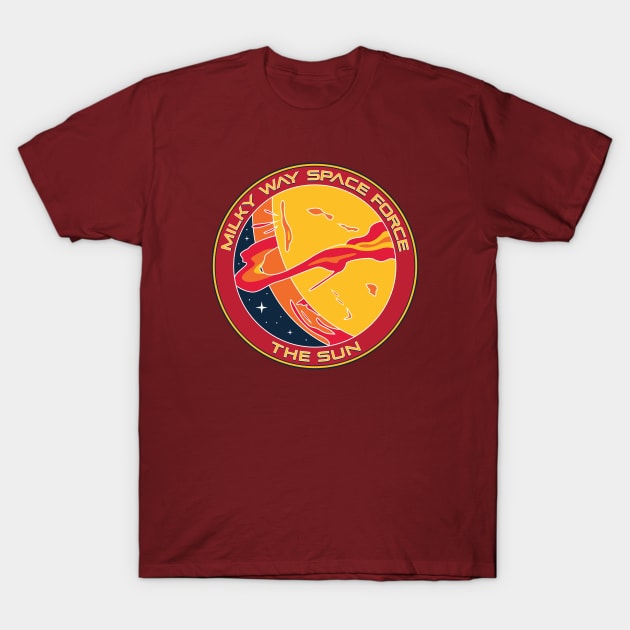 Milky Way Space Force Series - The Sun T-Shirt by The Antlered Wolf